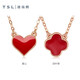 Xie Ruilin (TSL) 18K gold necklace temperature-changing enamel clavicle chain AG552-AG797 love necklace