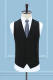 Qianhong single-piece vest men's spring, autumn and winter vest slim Korean style suit vest business casual vest black XL