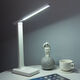 Kuanmian Touch Dimmable LED Desk Lamp Student Study Dormitory USB Charging Plug Pure White With Data Cable 12000 Eye Protection - Both Charging and Plugging Three-tone Lighting