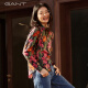 GANT/甘特春夏女士美式复古优雅风宽松花卉桑蚕丝混纺长袖衬衫 723淡黄色 36