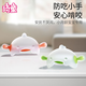 Qitong RARE BABY small mushroom teether baby teether baby oral period 3-6 months chewing gum toy molar stick anti-eating hand artifact green + silicone chewing fun - free storage box