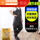 He Yangyu Tianzheng Honglian brand rubber canvas waders thickened wear-resistant fishing waterproof breeding half-length black-Tianzheng 38