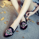 Yonghechun alter Peking -Stoffschuhe Mode Frauenschuhe Alte Stil gestickte Schuhe Ethnische Style Hanfu Schuhe bequem