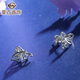 Caibai Jewelry Platinum Earrings Pt950 Platinum Flying Earrings Fashionable Butterfly Earrings Priced BJ Platinum Earrings About 1.58g