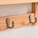 Crooked Tree Solid Wood Wall Hook Storage Rack Coat Hook Living Room Bedroom Wall Clothes Rack Multifunctional Clothes Hook Pure White Five Hooks