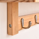 Crooked Tree Solid Wood Wall Hook Storage Rack Coat Hook Living Room Bedroom Wall Clothes Rack Multifunctional Clothes Hook Pure White Five Hooks