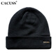 CACUSS wool woolen hat men's autumn and winter thickened warm ear protection hat large head circumference pullover knitted hat
