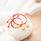 Red annual ring gold transfer beads zodiac bracelet for women 3D hard gold dog's birth year red rope baby gold jewelry baby style total gold weight about 1.58-1.68g