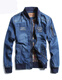 Veste de denim mok taureau jeune veste pilote masculine Col de veste d'automne de baseball Tendance 687 Bleu foncé M suggère 120 Jin [Jin est égal à 0,5 kg]