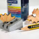 German STAEDTLER double-hole pencil sharpener manual mini-turning pencil sharpener metal pencil sharpener 510 20 510 20 PR1 (gold) 1