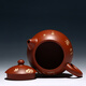 Qianshoutang Yixing purple sand hand-painted raw ore dragon egg pot 240ml handmade by national assistant arts and crafts teacher Fan Linqiang
