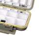 Caja de accesorios de pesca de pestañas Caja de señuelo multifuncional Box de gancho de pescado Caja de almacenamiento de herramientas Tackle de pescado Caja de almacenamiento de accesorios impermeables impermeables [gris extra grande]