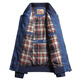 Veste de denim mok taureau jeune veste pilote masculine Col de veste d'automne de baseball Tendance 687 Bleu foncé M suggère 120 Jin [Jin est égal à 0,5 kg]