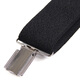 Ifsong Herrenhosen formelle Verschleiß elastischer Hosentender -Gurt -Schultergurt schwarz 3,5 cmx Typ Herrengurt Clip Schwarz Sus076a