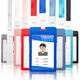 
Youhe Gong card holder flip with lanyard employee working card factory card entry and exit card access control card protection set work card badge bus card student card holder support custom printing LOGO 6624 milk white card + 1.0CM rope vertical version 1