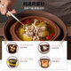 Bear Electric Stew Pot, Electric Stew Cup, Soup Pot, Purple Clay Pot, Household Stew Pot, Waterproof Stew Pot for Porridge, Electric Casserole for Bird's Nest Porridge, Steam Up and Stew Down, 4.5L, One Cup with Five Bites B45Z1