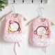 Childlike baby bibs, baby bibs, children's waterproof eating bibs, baby bibs, children's sleeveless blouse, breathable pink rabbit [two-piece buttoned version] 0-2 years old, about 33cm long