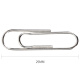 Deli 29mm nickel-plated paper clips 3# metal paper clips 200 pieces/tube office supplies 0037