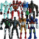 
Sweet Castle Iron Armor Steel Fist Robot Dolls Complete Set of 8 RealSteel Limbs Moving Anime Model Toys
