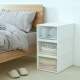 Interactive Space (HDKJ) Interaktiver Raumschubladen Aufbewahrungsbox Garderobe Transparent Aufbewahrungsbox Kleidung Unterwäsche Haushalt Kleidung Kunststoff Organisierungsbox Aufbewahrungsbox [20L] 9227 Weiße Breite 34 Deep 44 Höhe 19 19