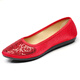 
P.I.R Comfortable Work Shoes Cloth Shoes Non-Slip Soft Sole Mother Shoes Fashion Women's Shoes Casual Flat Sole Glossy Diamond Women's Single Shoes Light Color TS9711 34 Standard Number