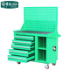 LAOA (LAOA) heavy duty tool cabinet with hanging plate mobile auto repair tool cart workshop tool cabinet tool cart five layers with hanging plate green LA115202