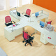 Zhendan AURORA Office Desk SD-BX147F Working Position Steel Table Flat Table Off-white (side cabinet not included)