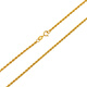 Jamie thick 18k gold necklace hollow twisted rope chain AU750 showing thick craftsmanship same style couple necklace - 18K gold 45cm thick version about 2MM thick