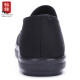 ANKANG traditional cloth shoes, old Beijing cloth shoes, men's shoes, middle-aged and elderly dad's shoes, elderly shoes, light, soft sole, low-top AK1826 black 40