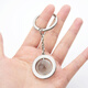 Philippi Alemania Philippi Philippi Zircon Transparent Earth Keychain Rotatable Creative Car Key Pendence