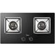 Midea tempered glass gas cooker, high power, first-class energy efficiency, double-burner embedded gas cooker (natural gas) JZT-Q370B