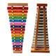 LININYUAN Orff Percussion Instrument Kinder Xylophon 15-klingende Klavier Aluminiumblatt Klavier 8-Tone Aluminiumplatte Piano Spielzeug Hand-Knob Kindergarten Klavier + Dinosaurier 4-Farben Logikschach
