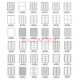 Long Chenghai Etiqueta de impresión Papel autoadhesivo Etiqueta de etiqueta Paper de la superficie mate Matte Pasado Papel en blanco Láser Instinidad de tinta Papel Tinting Surface 65 iguales 38*21.2 mm por cuadrícula 1283#