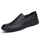 SDEP Autumn Top-Layer Cowide Business Casual Lederschuhe Weiche Leder Weiche Sohle große Größe kleiner Größe nicht rutschfestem Kear-resistenten Herrenschuhen 3891 Schwarzes Leder Innenfutter 39 (245 mm)