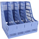 Deli-Vierspaltdatei Korb/Datei Frame Datei Rack Office Supplies Speicherbox 9848z Blau