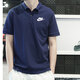 Nike (Nike) Kurzärärmelte Herren Sommer New Sportswear Leicht atmungsaktives, ungezwungenes Kurzärärmel-Sport-T-Shirt Lapel Polo Shirt FN3895-100/Baumwollhaut-freundlich/weiß L.