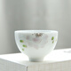 SUSHI CERAMICS Kung Fu Tea Cup Hand-painted Hundred Flowers Ceramic Personal Cup Thin Body Porcelain Master Cup Holiday Gift Box