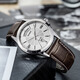 卡西欧(CASIO)手表 男士商务石英防水运动腕表 白盘棕皮带MTP-1381L-7A