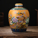 Junxiang Jingdezhen ceramic wine jar wine jar with faucet wine bottle soaking wine jar wine storage jar 10 Jin Jin equals 0.5 kg 20 Jin Jin equals 0.5 kg 30 Jin Jin equals 0.5 kg 50 Jin Jin equals 0.5 kg Packed with sealing cover Gold (non-porous) 10 Jin Jin equals 0.5 kg Packed