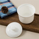 Sky Top Ceramic Stew Cup Waterproof Covered Bowl Bone China Soup Cup Steamed Egg Custard Bird's Nest Cup Household Single Serve Pure White 300ml