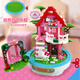Divertido infancia Katie Hello Kitty BLOQUETAS DE CONSTRUCCIÓN DE LA Asamblea de Niños 6 Estilos de la casa de las niñas Juguetes Juguetes Conchip Forest Tree House HKL004
