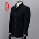 Ding Bronze Herrenjacke Herbst und Winterjacke Herren Wolljacke Top Slim Black Business Casual Stand Halsband Schnalle Schwarze Wolle 93,6% Kaschmir 4,2% 185