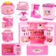 Keletong Children's Mini kleiner Haushalt Elektrikspielzeug spielen Haus Küchenset Girl Simulation Elektrische Interaktion Automatische Toilette