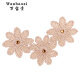 Korean flower broken hair stickers magic stickers sticky hair stickers hair accessories lady magic stickers broken hair stickers bangs stickers No. 1: three small rounded flowers