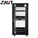 ZHJT机柜27U网络机柜1.4米标准机柜600*600*1400ZT6627 黑色玻璃门 加厚款