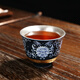 Beautiful and high-quality silver tea cup liner sterling silver tea set 999 silver cup tea cup handmade kung fu ceramic gilt silver master cup gift gilt silver-Danxiang floating anti-mouth tea cup 55ml