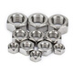 Jinggong 304 stainless steel hexagonal nut stainless steel nut hexagonal screw nut nut DIN934 M16 (2 pieces)