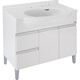TOTO bathroom cabinet set 0.9 meters bathroom counter basin + faucet black/white optional LDKW903K/W (06-A)