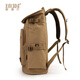 Trendy Generation Reisetasche Männer Sport im Freien Rucksack Freizeitcomputer Rucksack Retro Canvas Tasche Leichtes Kapazität Leichtes Herrenbeutel Khaki Rucksack