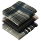Huangshang Cotton Handkerchief Pure Cotton Handkerchief Men's Large Jacquard Gentleman Handkerchief Men's Cotton Handkerchief Pocket Handkerchief Large 3 Simple No. 5 Color 100% Cotton 43x43cm